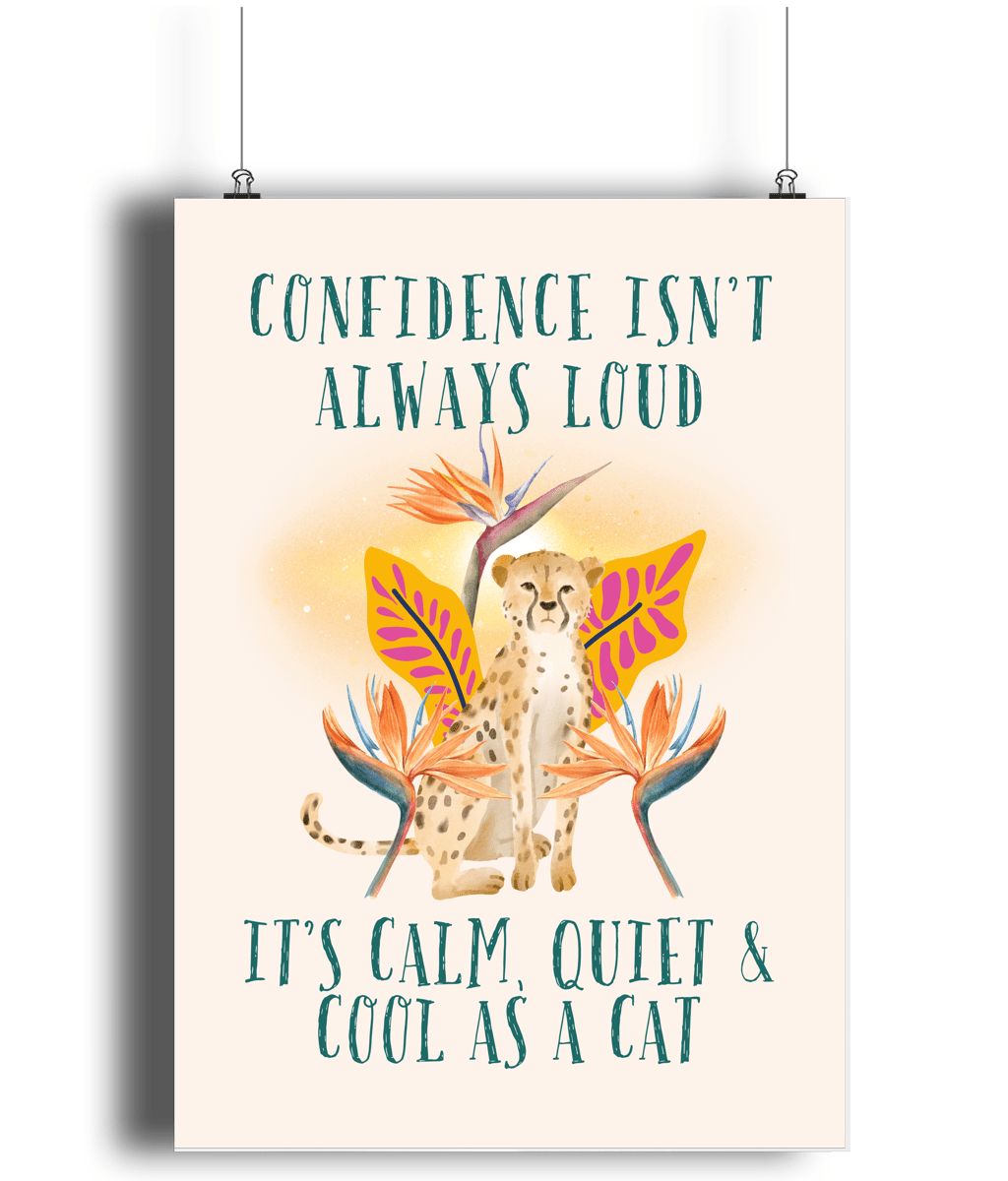 Cheetah | Kids Positive Wall Art Print | Dog Lover Gift by Nest & Nova