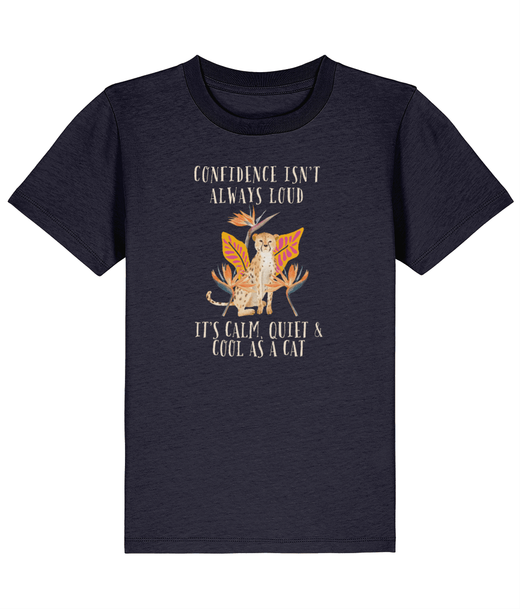 Cool and Calm Cheetah | Organic Cotton Kids Tee | Dog Lover Gift by Nest & Nova