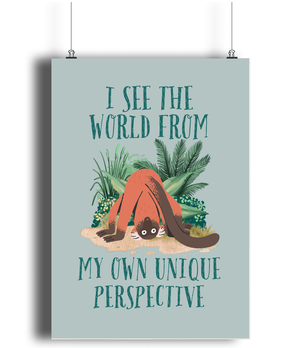 Monkey | Kids Positive Wall Art Print | Dog Lover Gift by Nest & Nova
