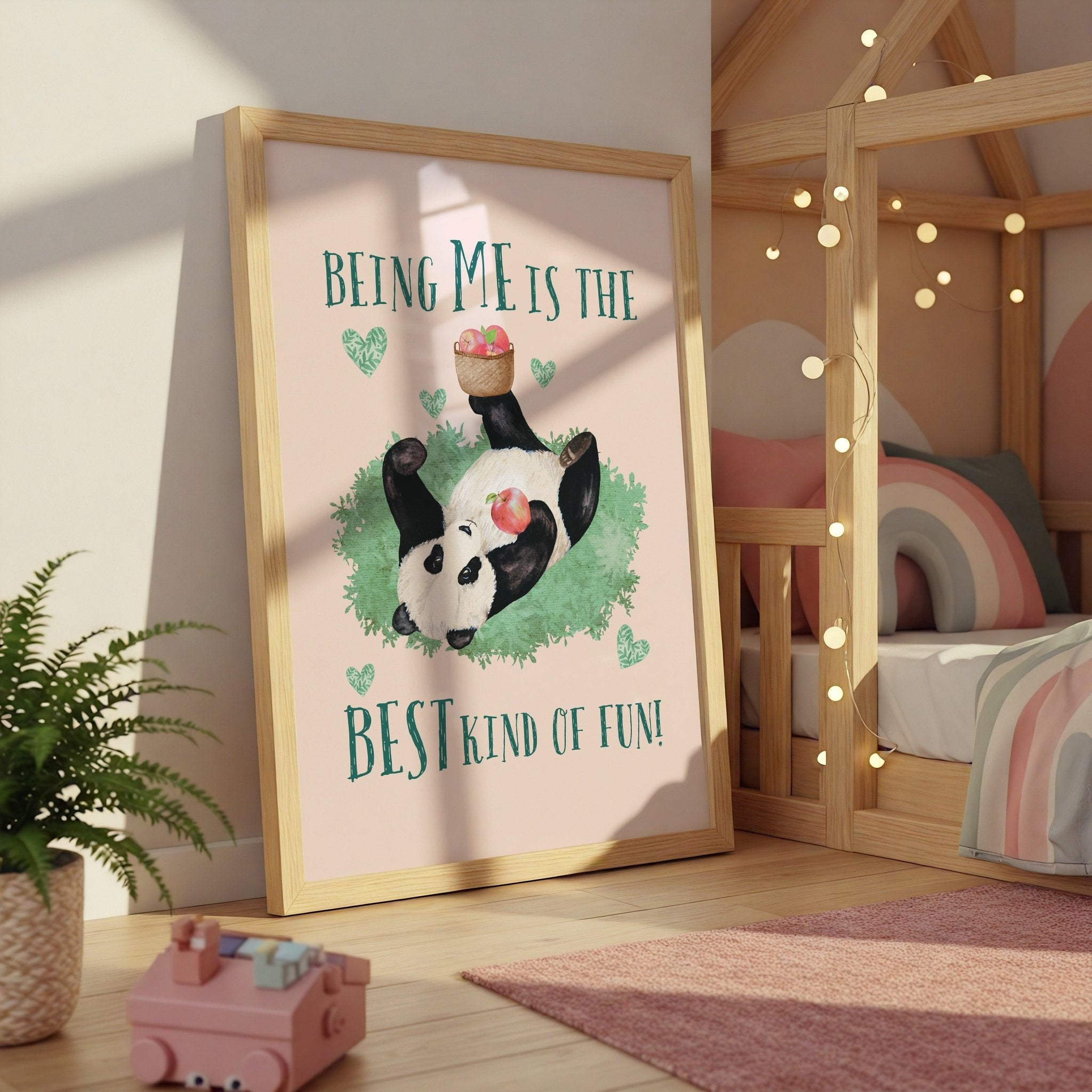Panda | Kids Affirmation Poster | Dog Lover Gift by Nest & Nova