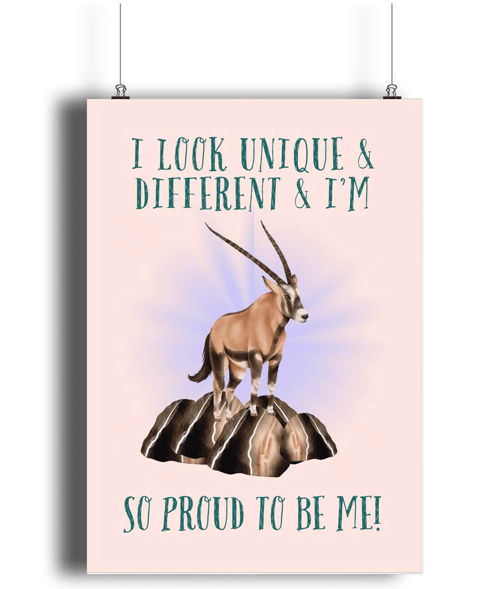 Antelope | Kids Positive Wall Art Print | Dog Lover Gift by Nest &amp; Nova