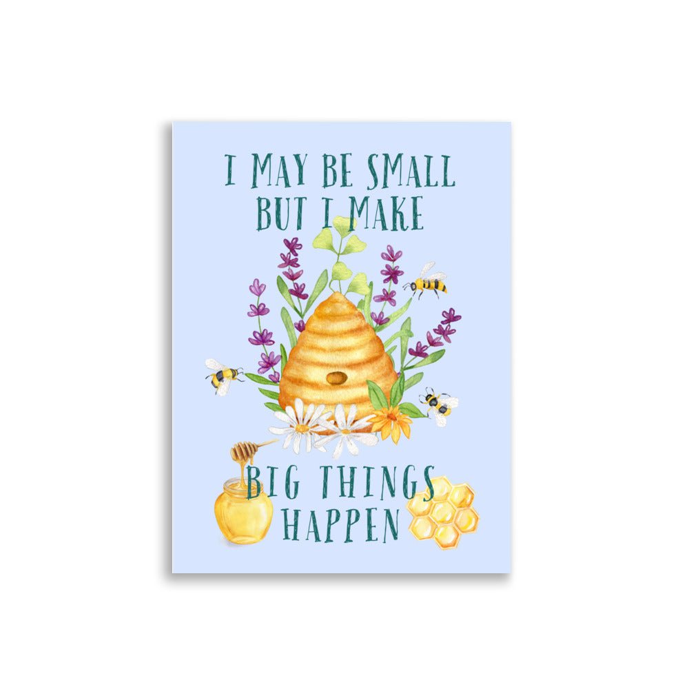 Bees | Kids Affirmation Poster | Dog Lover Gift by Nest &amp; Nova