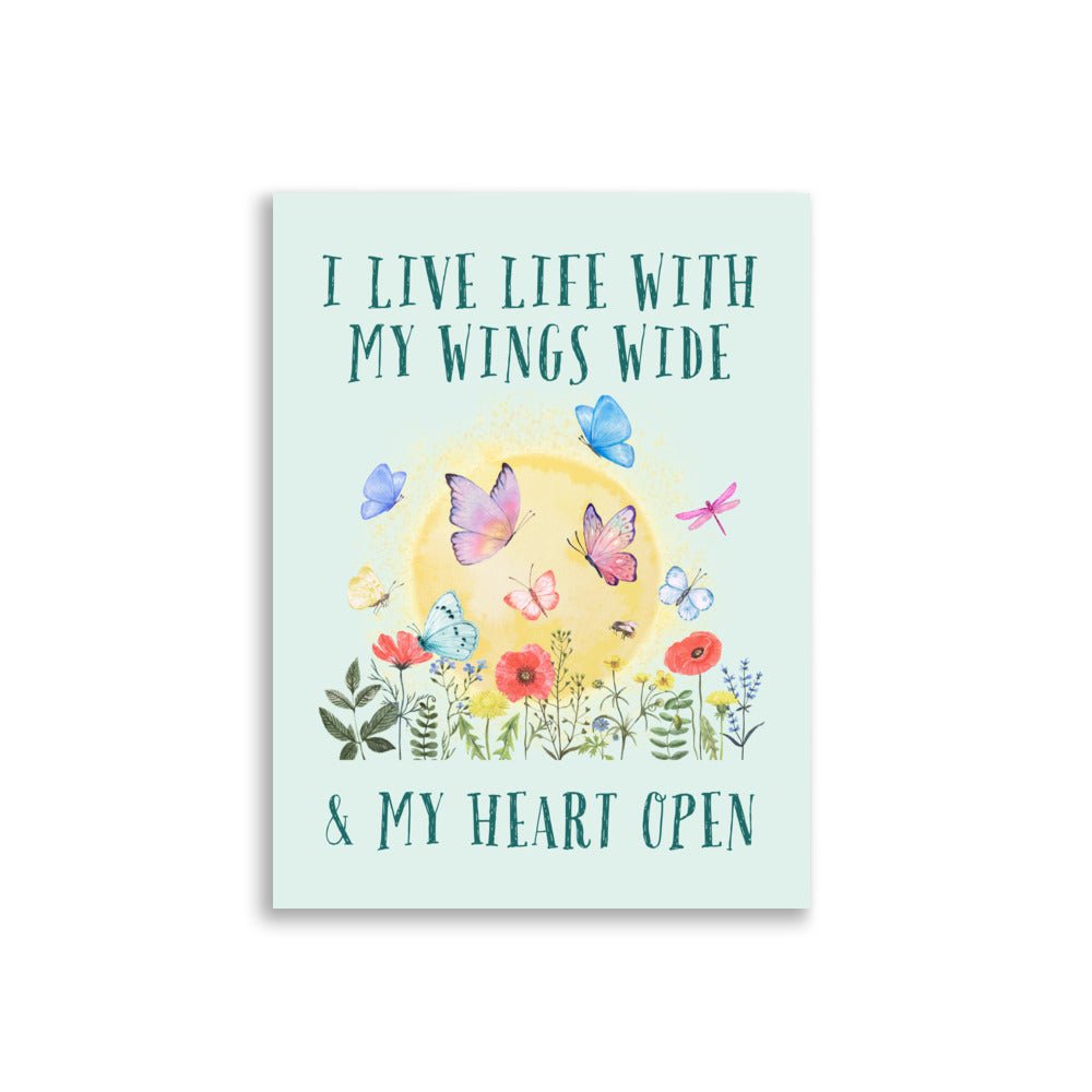 Butterflies | Kids Affirmation Poster | Dog Lover Gift by Nest &amp; Nova