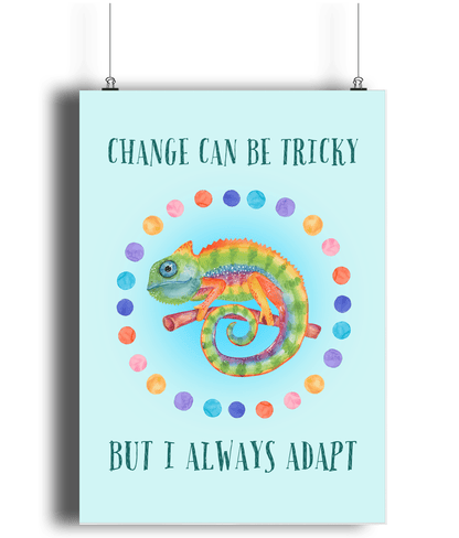 Chameleon | Kids Positive Wall Art Print | Dog Lover Gift by Nest &amp; Nova