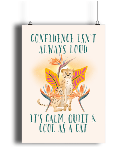 Cheetah | Kids Positive Wall Art Print | Dog Lover Gift by Nest &amp; Nova