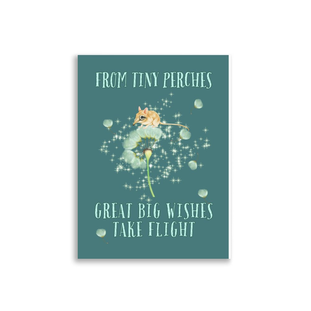 Field Mouse Affirmation Poster | Kids Wall Art Print | Dog Lover Gift by Nest &amp; Nova