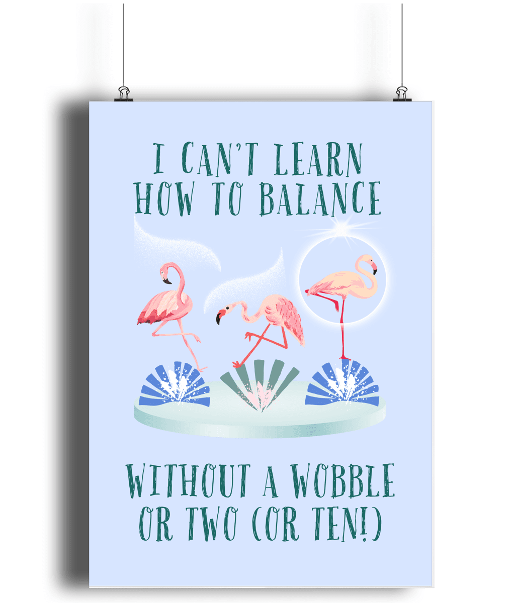 Flamingo | Kids Positive Wall Art Print | Dog Lover Gift by Nest &amp; Nova