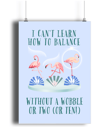 Flamingo | Kids Positive Wall Art Print | Dog Lover Gift by Nest &amp; Nova