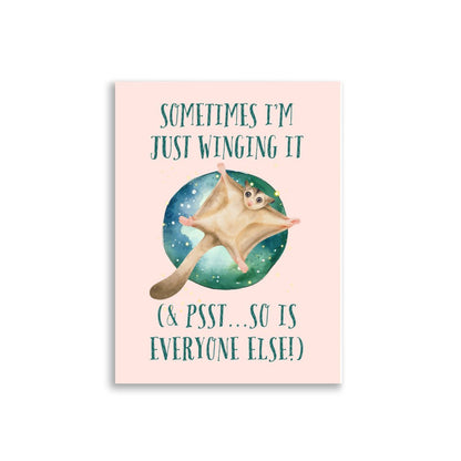 Flying Squirrel | Kids Affirmation Poster | Dog Lover Gift by Nest &amp; Nova