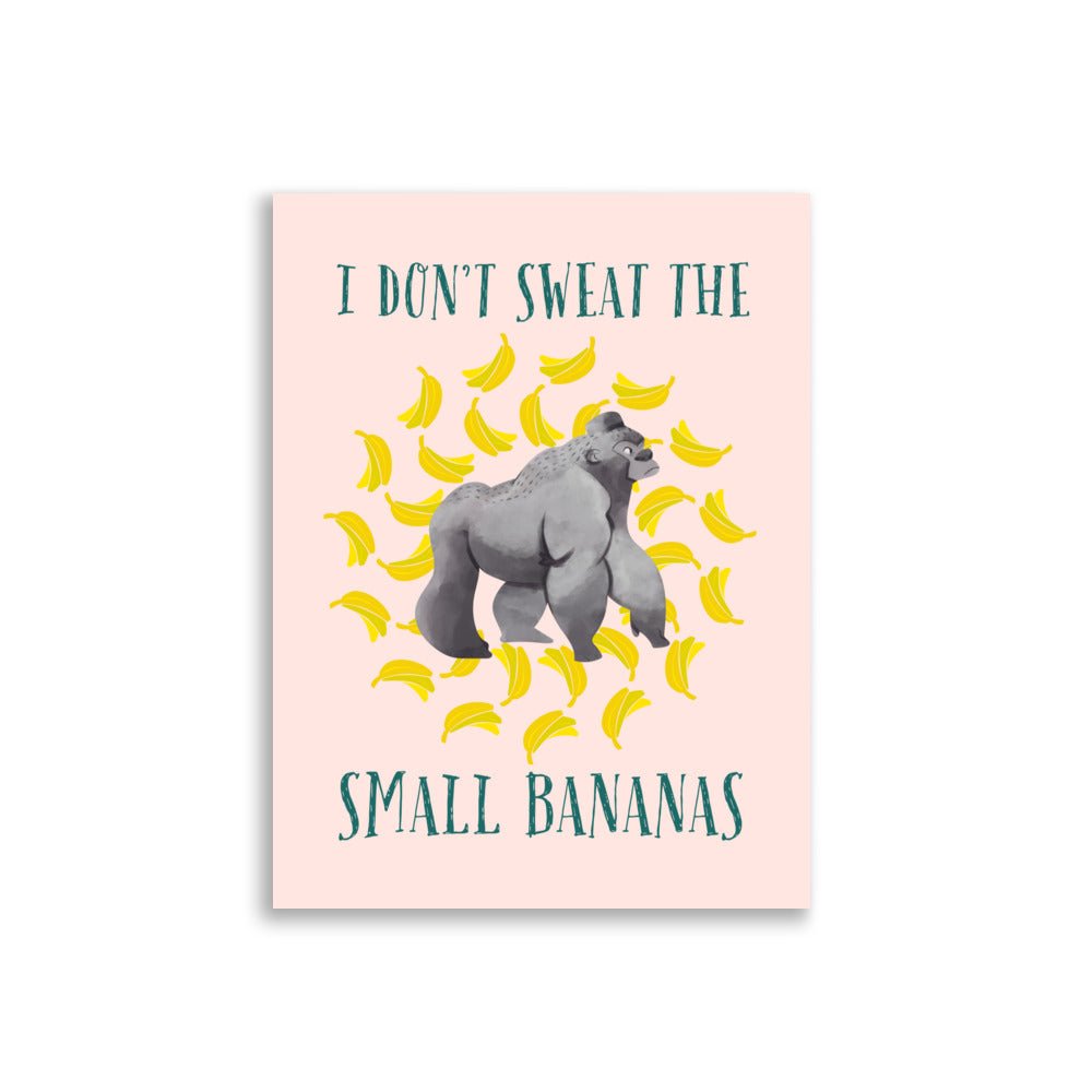 Gorilla Peach | Kids Affirmation Poster | Dog Lover Gift by Nest &amp; Nova