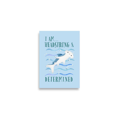 Hammerhead Shark | Kids Affirmation Poster | Dog Lover Gift by Nest &amp; Nova