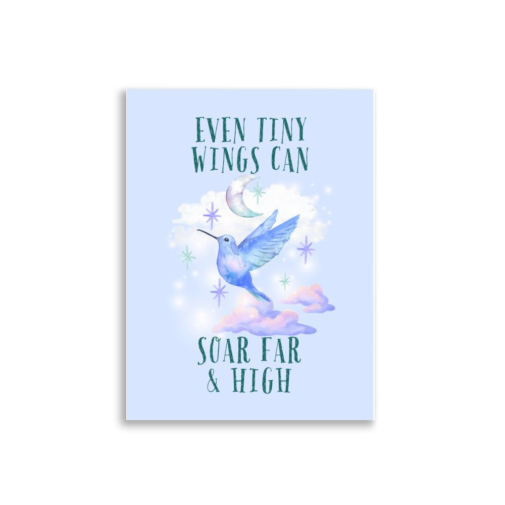 Hummingbird | Kids Affirmation Poster | Dog Lover Gift by Nest &amp; Nova