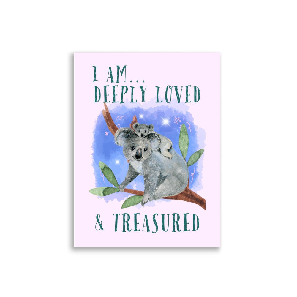 Koalas | Kids Affirmation Poster | Dog Lover Gift by Nest &amp; Nova