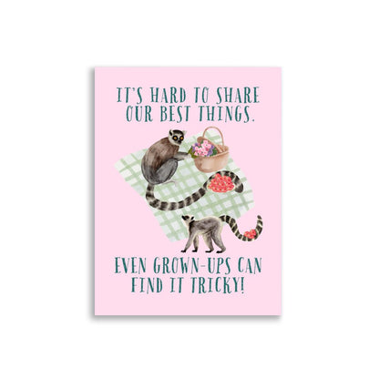Lemurs | Kids Affirmation Poster | Dog Lover Gift by Nest &amp; Nova