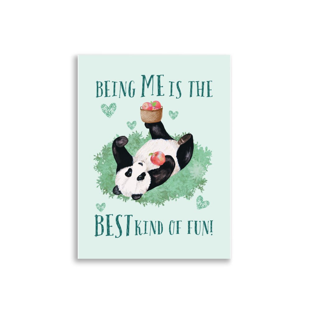 Panda | Kids Affirmation Poster | Dog Lover Gift by Nest &amp; Nova
