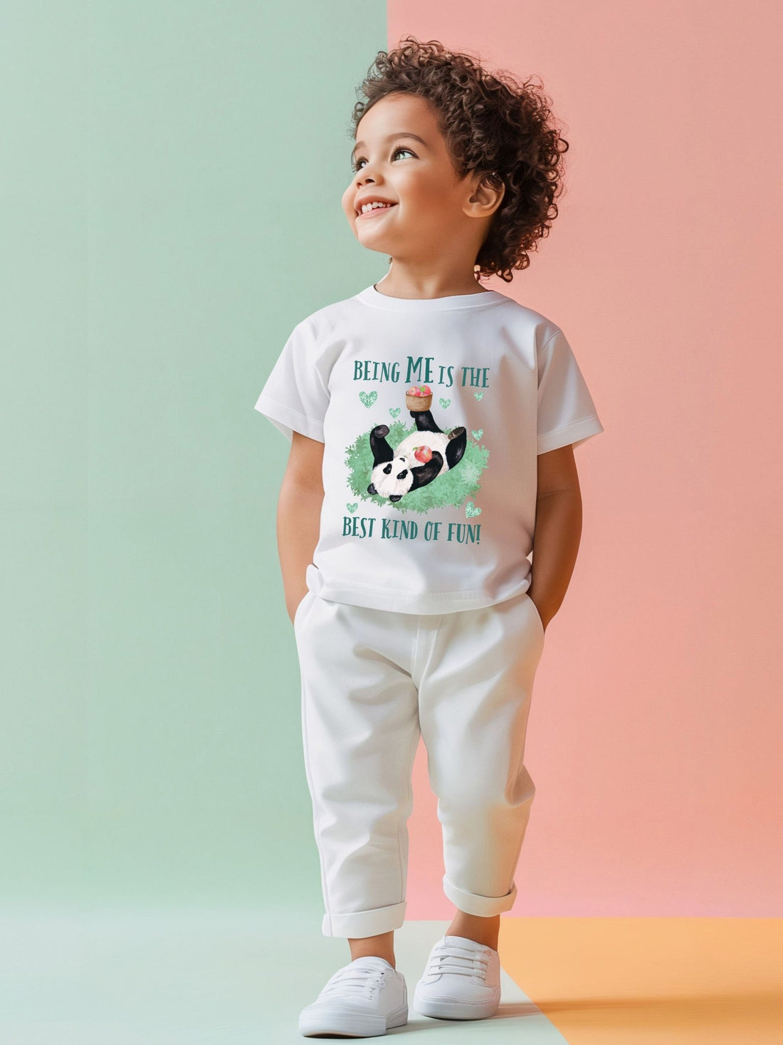 Panda | Organic Cotton Kids Tee | Dog Lover Gift by Nest &amp; Nova