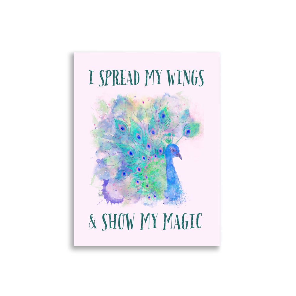 Peacock | Kids Affirmation Poster | Dog Lover Gift by Nest &amp; Nova