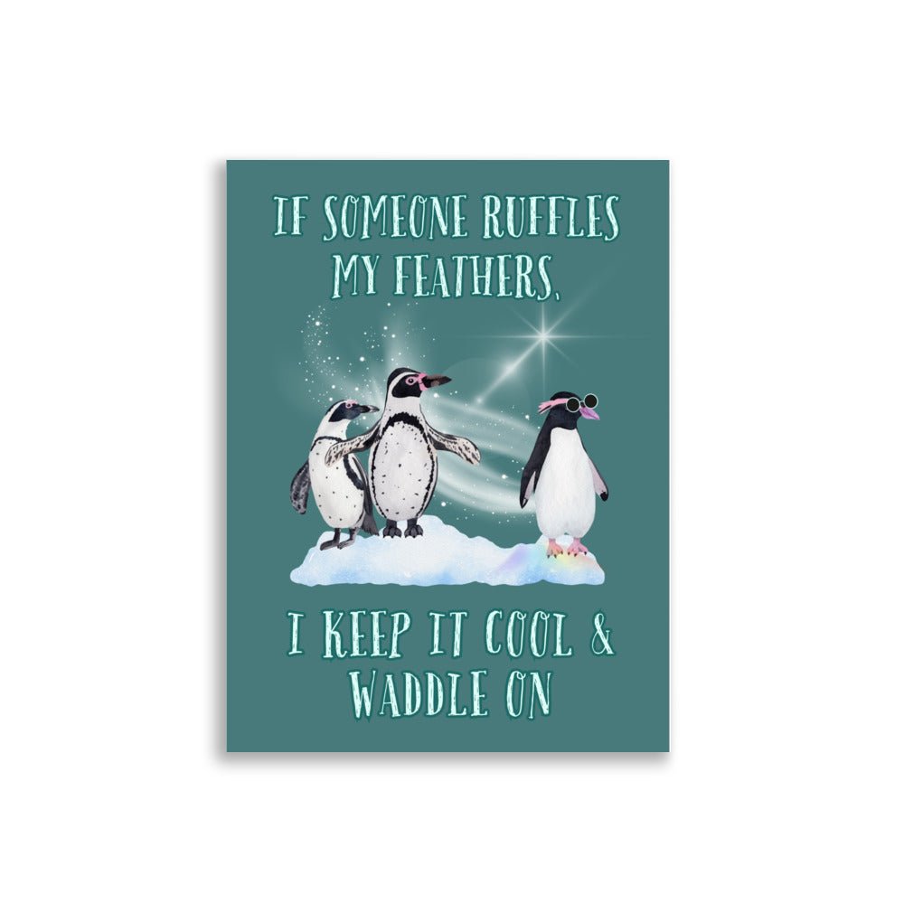 Penguins | Kids Affirmation Poster | Dog Lover Gift by Nest &amp; Nova