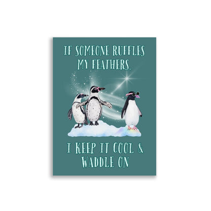 Penguins | Kids Affirmation Poster | Dog Lover Gift by Nest &amp; Nova
