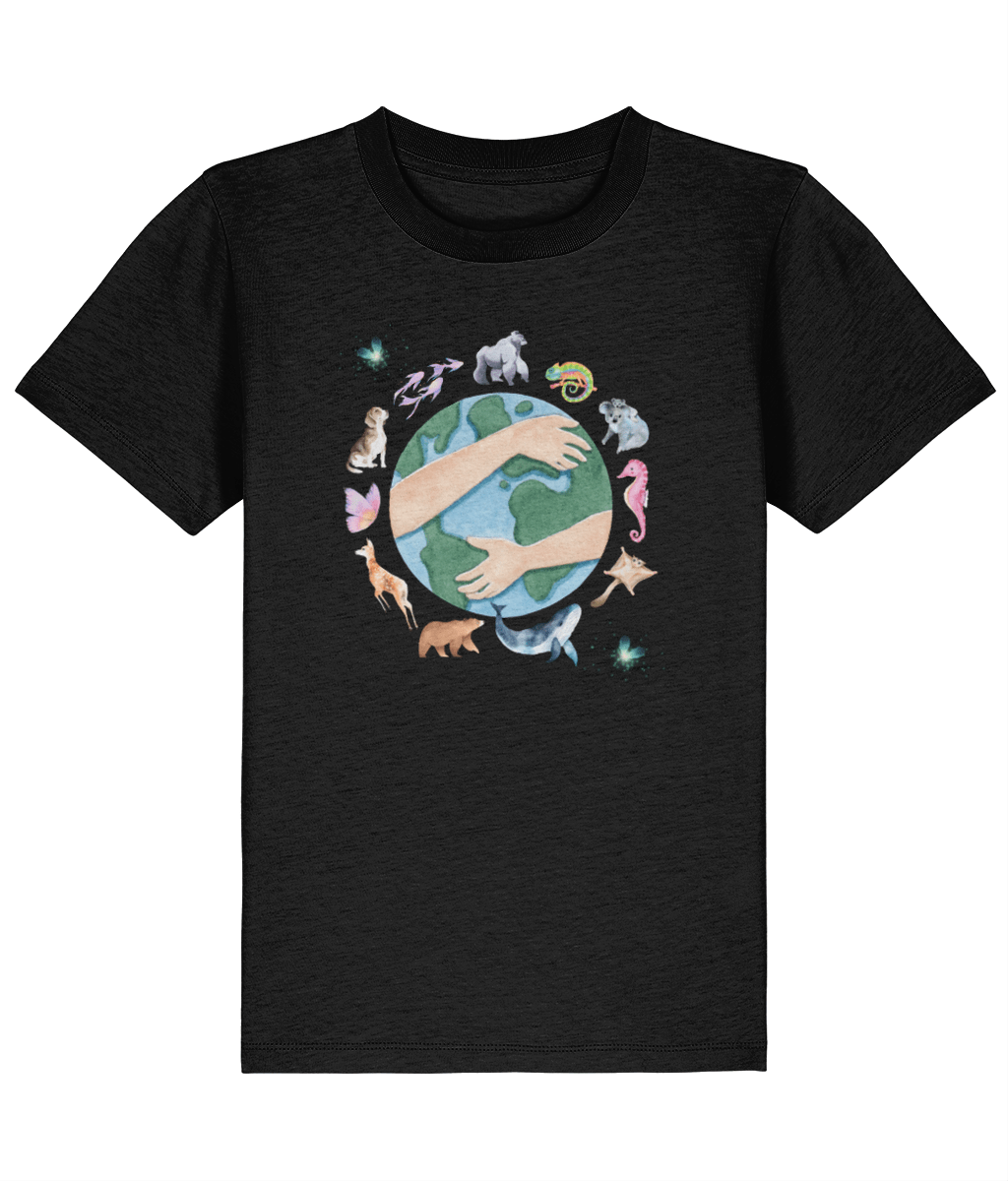 Planet Earth | Organic Cotton Kids Tee | Dog Lover Gift by Nest &amp; Nova