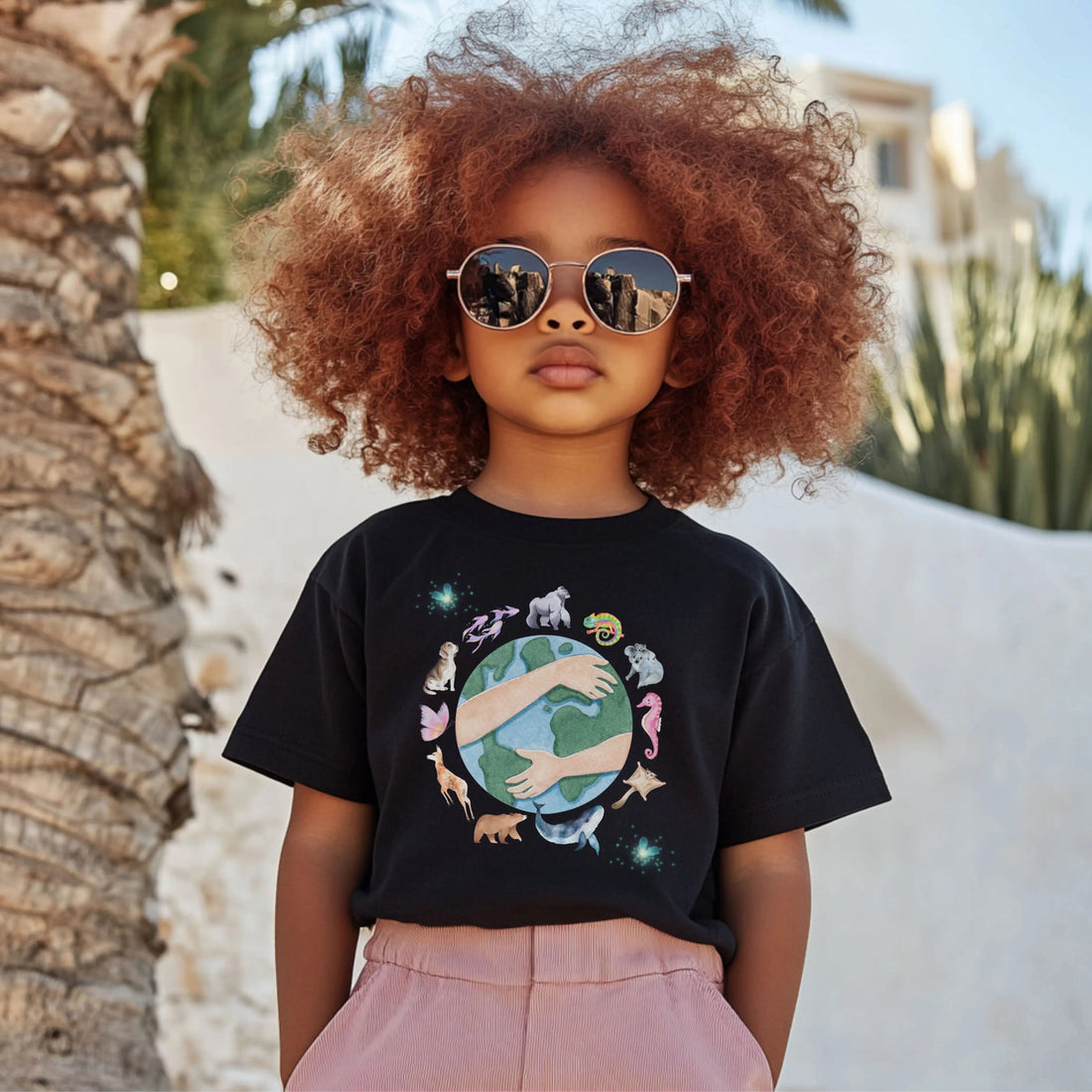 Planet Earth Toddler T Shirt 2T - 5T | Earth Day Affirmation Tees | Dog Lover Gift by Nest &amp; Nova