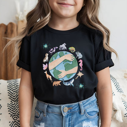 Planet Earth | Youth Short Sleeve T-Shirt | Dog Lover Gift by Nest &amp; Nova