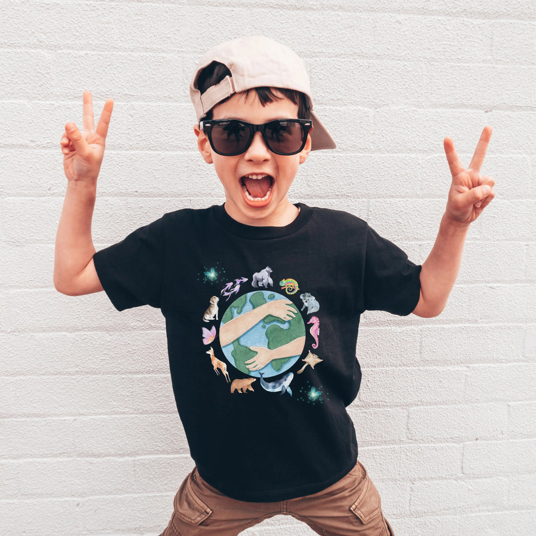 Planet Earth | Youth Short Sleeve T-Shirt | Dog Lover Gift by Nest &amp; Nova