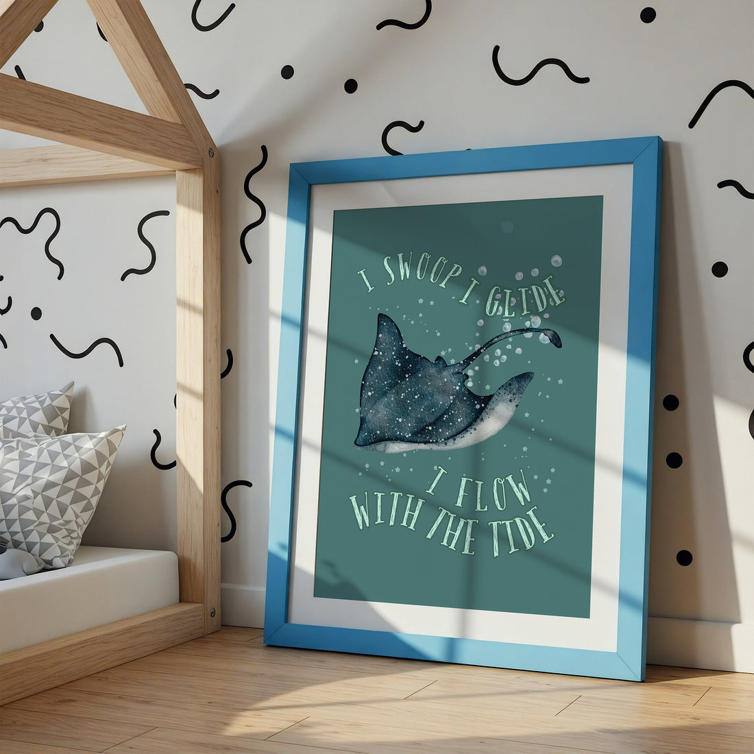 Ray | Kids Positive Wall Art Print | Dog Lover Gift by Nest &amp; Nova