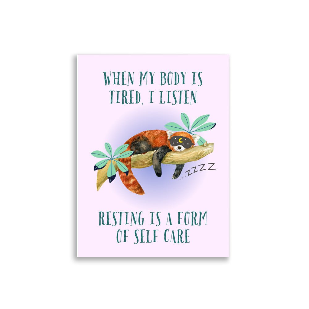 Red Panda | Kids Affirmation Poster | Dog Lover Gift by Nest &amp; Nova
