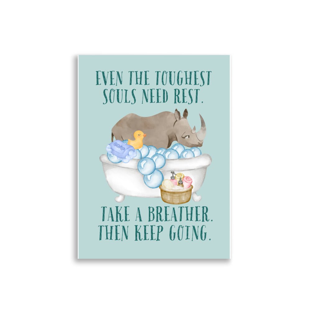 Rhino | Kids Affirmation Poster | Dog Lover Gift by Nest &amp; Nova