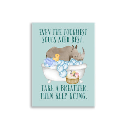 Rhino | Kids Affirmation Poster | Dog Lover Gift by Nest &amp; Nova