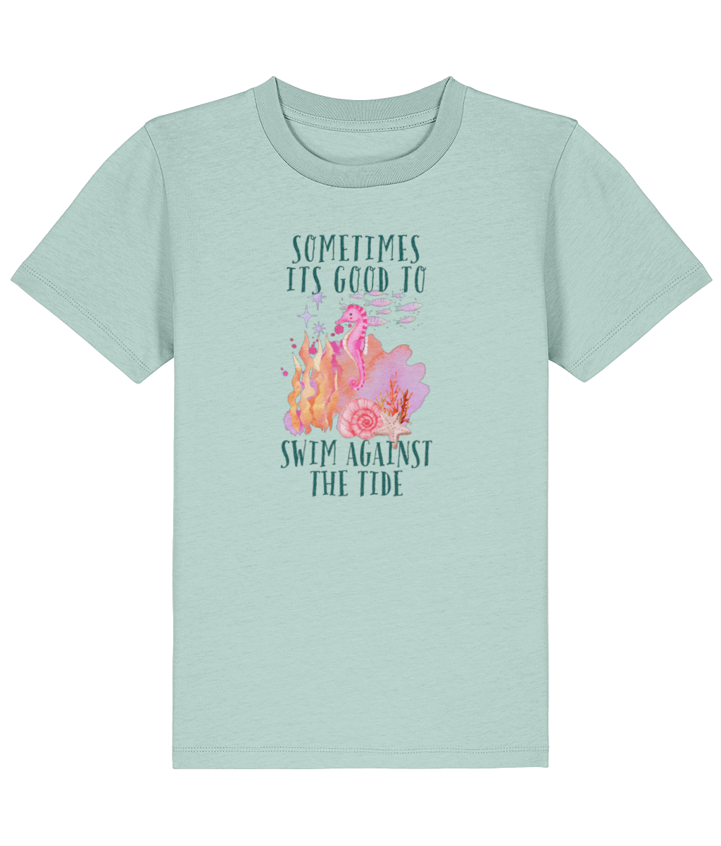 Seahorse | Organic Cotton Kids Tee | Dog Lover Gift by Nest &amp; Nova