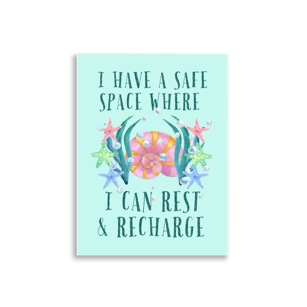 Shell | Kids Affirmation Poster | Dog Lover Gift by Nest &amp; Nova