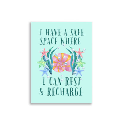 Shell | Kids Affirmation Poster | Dog Lover Gift by Nest &amp; Nova