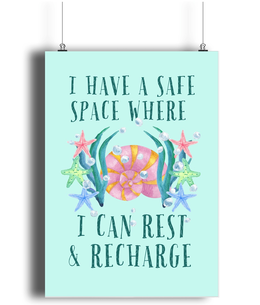 Shell | Kids Positive Wall Art Print | Dog Lover Gift by Nest &amp; Nova