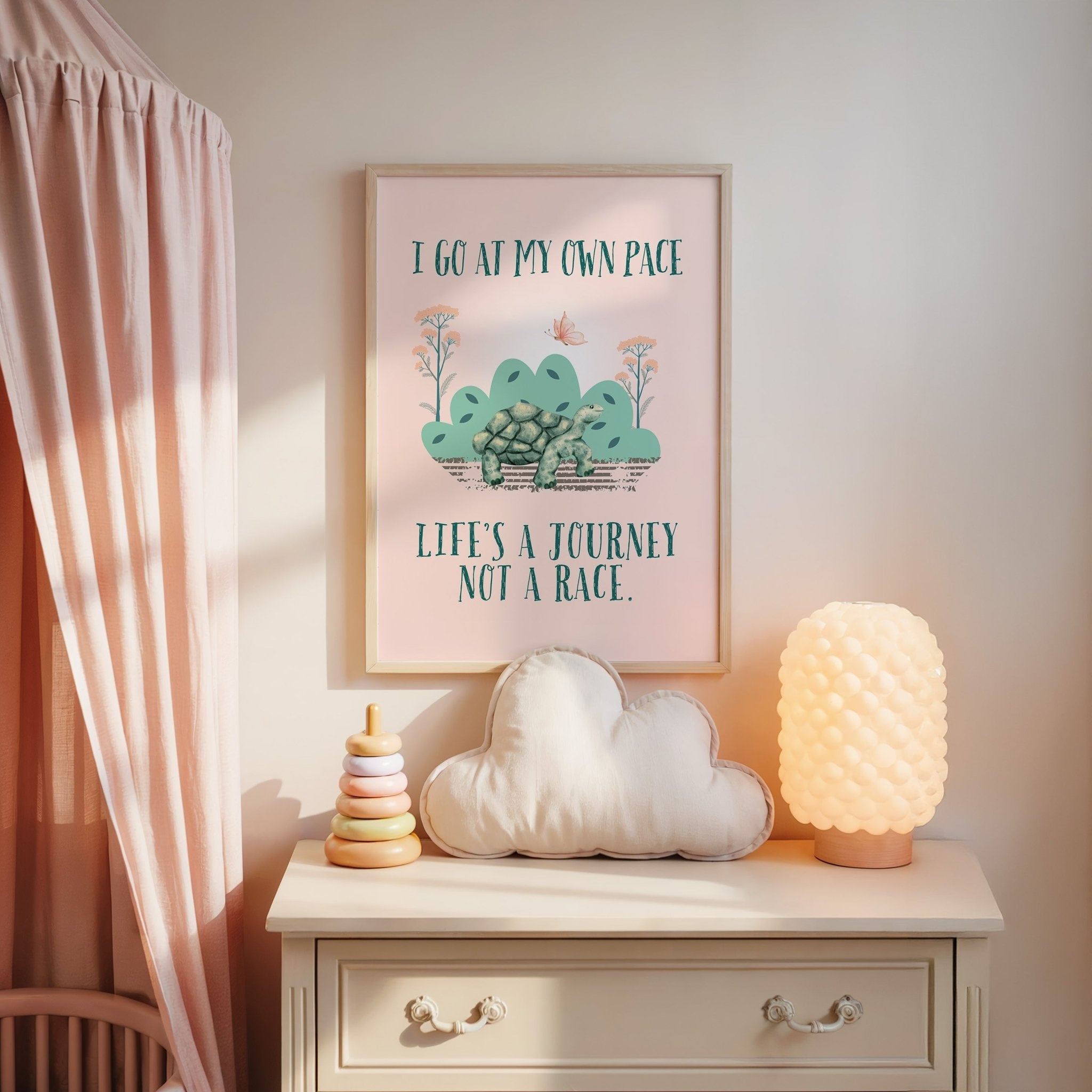 Turtle | Kids Positive Wall Art Print | Dog Lover Gift by Nest &amp; Nova