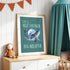 Whale | Kids Affirmation Poster | Dog Lover Gift by Nest & Nova