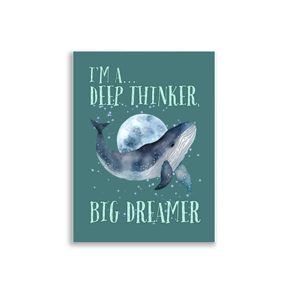 Whale | Kids Affirmation Poster | Dog Lover Gift by Nest &amp; Nova