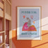 White Tiger | Kids Positive Wall Art Print | Dog Lover Gift by Nest & Nova